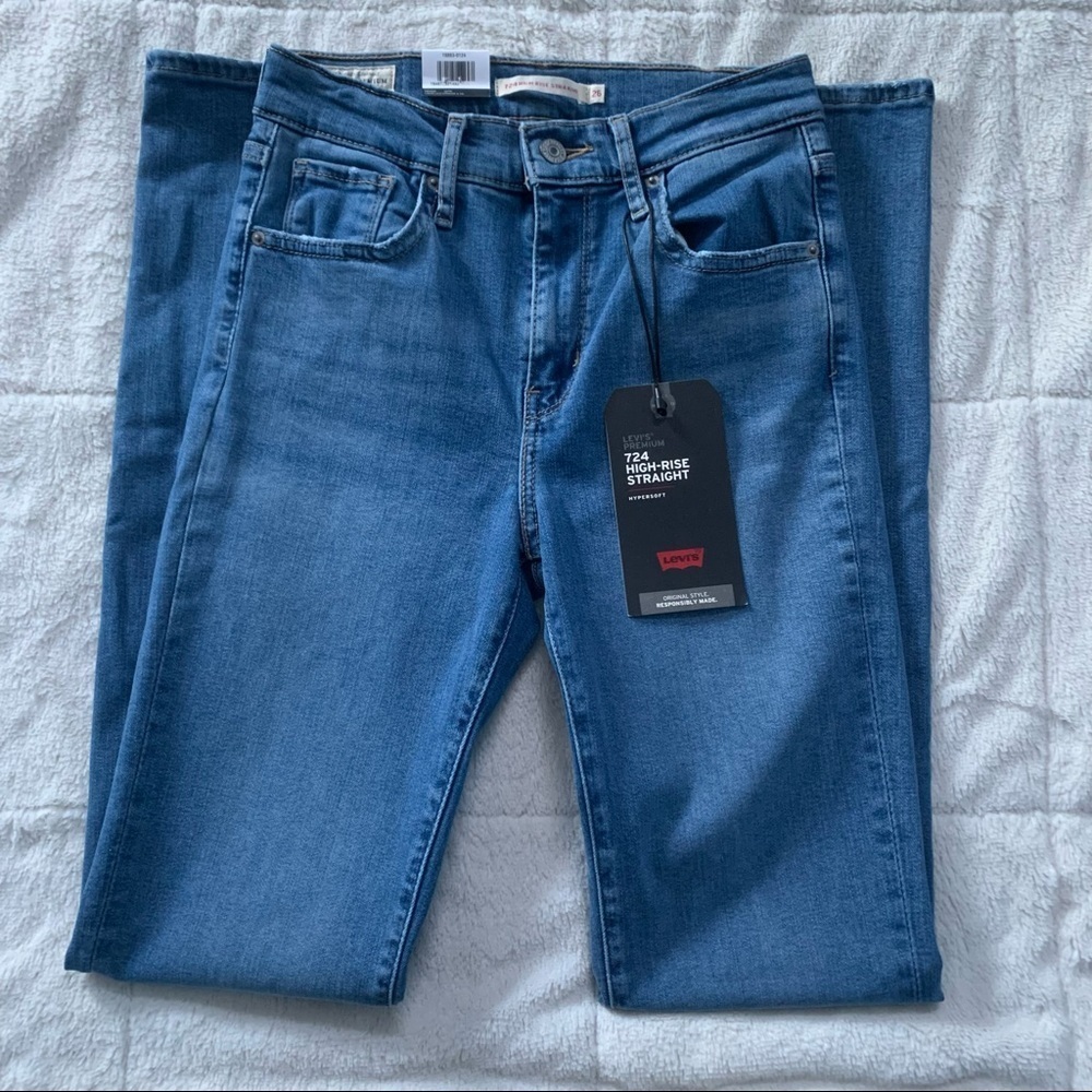 Levi's Women's High Rise Jeans - Blue - Picture 4 of 8